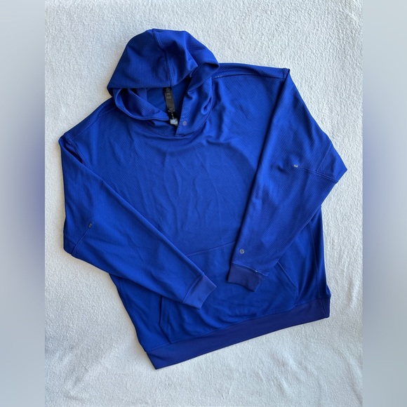 Like NEW Lululemon men’s hoodie relaxed fit‎ training hoodie XL Blue - Picture 3 of 11